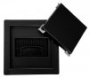 AQUALINE Odpływ podłogowy kratka czarna 20x20 2w1 pod płytkę K2BK200
